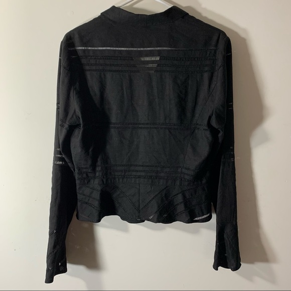 W by Worth Linen Bell Sleeve Blouse - Picture 6 of 8